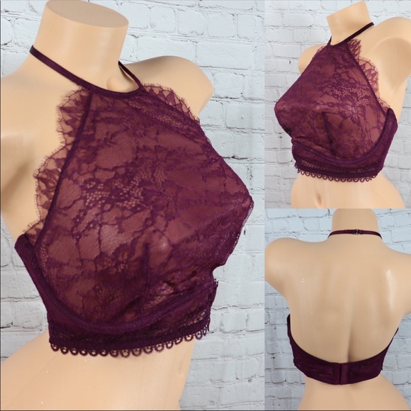 Victoria's Secret Other - Victoria’s Secret Very Sexy Lace Halter Bralette